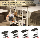 Mesa Mutiuso Mesinha Notebook Com Altura Regulavel e Rodinhas Tablet Cama Sofá Ajustavel