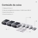 Câmera de segurança solar externa Baseus  sem fio 2K Resolução Wifi