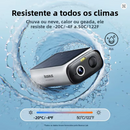 Câmera de segurança solar externa Baseus  sem fio 2K Resolução Wifi