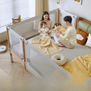 Suole Children's Bed Baby Bed Solid Wood Wide Side Flat Connect Large Bed Seamless Adjustable Guardrail Kids Bed