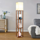 Luminária de Chão  com Prateleira