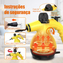Limpador a vapor portátil de 1200 W para diversas superfícies com 10 acessórios